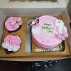 🎂Bento Cake with Two Cupcakes